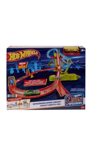 Hpc07 Hot Wheels Neon Yarışlar Çoklu Yarış Heyecanı Pist Seti