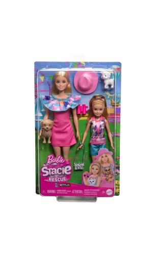 Hrm09 Barbie Ve Stacie Kız Kardeşler İkili Set - Barbie & Stacie To The Rescue