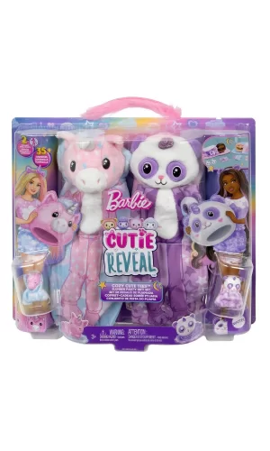 Hry15 Barbie Cutie Reveal Pijama Partisi İkili Set