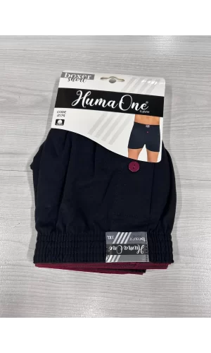 Huma One Erkek Havlu Bel Düz Boxer Battal Boy 3XL Siyah Renk