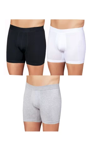 Huma One Erkek Lycralı Düz Boxer 2170