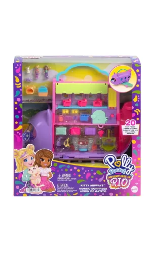 Hwp19 Polly Pocket Adventures İn Rio Uçak Oyun Seti