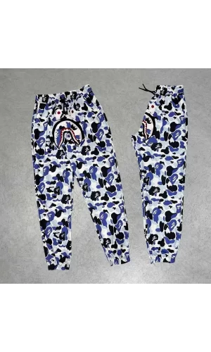 Luz&Pos İki İplik Mevsimlik Bape Nakişli Eşofman Pantolon - Gri