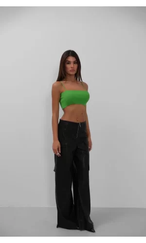 İnce Askılı Crop Top