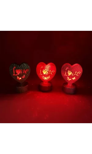 Işıklı Love Kalp