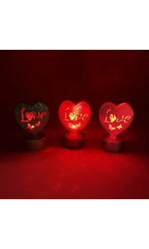 Işıklı Love Kalp Led Işık