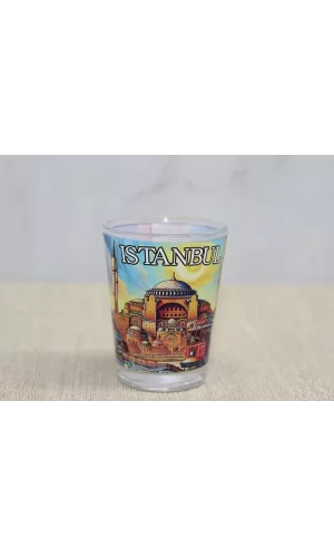 İstanbul Temalı Cam Shot Bardak Alk4356