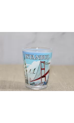 İstanbul Temalı Cam Shot Bardak Alk4357