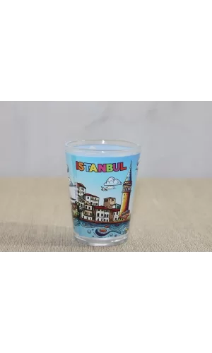 İstanbul Temalı Cam Shot Bardak Alk4358