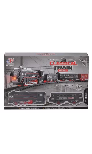 Jhx6689 Kutulu 10 Parça Pilli Tren