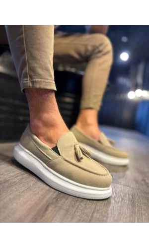 K&A Günlük Spor Klasik Ayakkabı 818 Vizon Süet