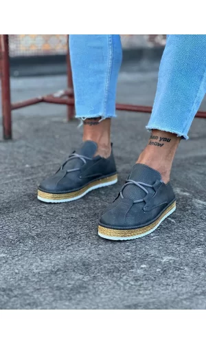 K&A  KA015 Gri Erkek Casual Ayakkabı
