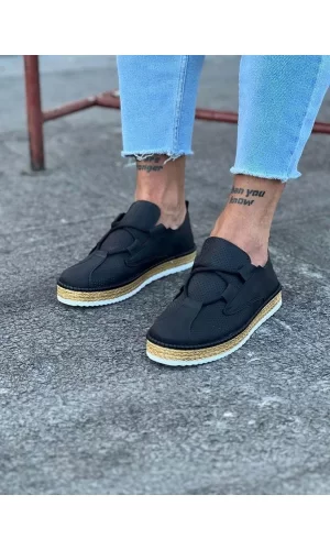 K&A  KA015 Siyah Erkek Casual Ayakkabı