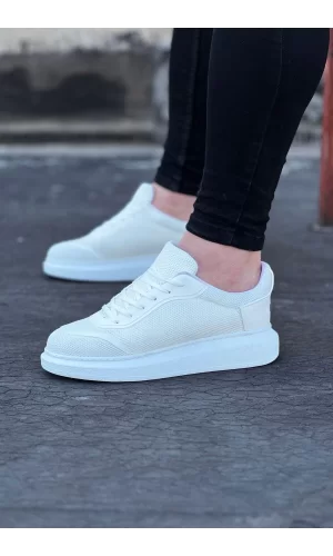 K&A  KA019 Beyaz Triko Erkek Casual Ayakkabı