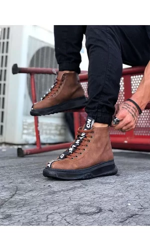 K&A  KA03 Taba Kömür Erkek Yarım Bilek Bot