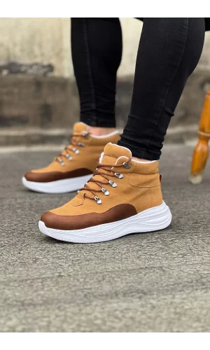K&A  KA035 Taba Yüksek Taban Yarım Bilek Bot