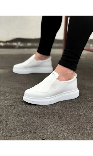 K&A  KA049 Beyaz Düz Casual Erkek Ayakkabı
