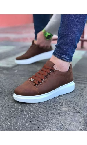K&A  KA08 Taba Düz Erkek Casual Ayakkabı
