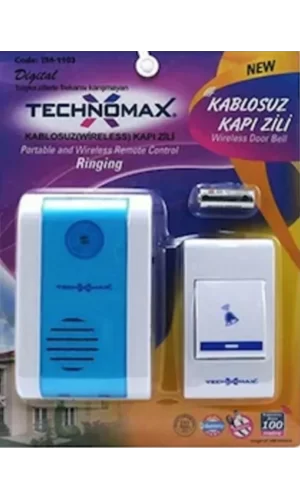 Kablosuz 100 Mt Mesafeli Kapı Zili