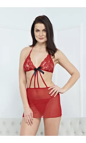 Kadın Şık Fantezi Elbise Gecelik Harness 3196 - Royaleks