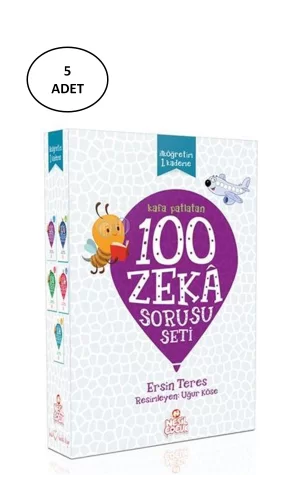 Kafa Patlatan 100 Zeka Sorusu Seti - 5 Kitap Takım
