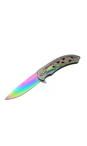 Kartal  Rainbowi Tk 21 Cm Kamp / Outdoor Çakı  - Yarı Otomatik, Kemerlikli, Kutulu