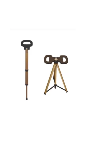 Katlanabilir Baston Tabure, Walking stick and portable stoo