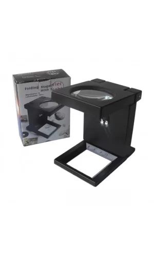 Katlanır Plastık,led Işıklı Test Cıhazı Büyüteç 2.5x90mm