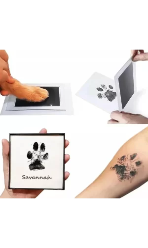 Kedi Köpek Pati İzi Fotoğraf Çerçevesi Seti