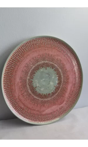 Keramika Ephesus Pembe Servis Tabak 28cm