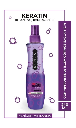 Keratin Çift Fazlı Kondisyoner Fön Suyu 240 ML - mrfs