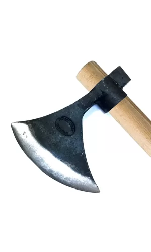 Keserli Saplı Büyük Ay Balta 90 Cm - Dövme Çelikten