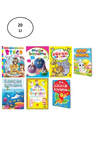 Keskin Color Boyama Kitabı Eğlence Karışık 20li