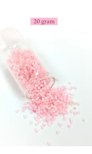 Kesme Cam Boncuk 2mm - 20 Gram - Şeker Pembe -BNC350