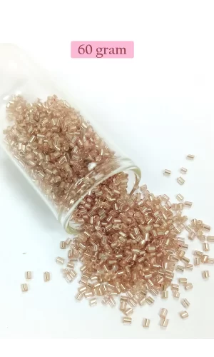 Kesme Cam Boncuk 2mm - 60 Gram - Açık Kahverengi - BNC379