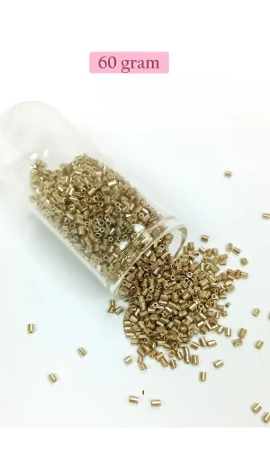 Kesme Cam Boncuk 2mm - 60 Gram - Gold - BNC356