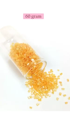 Kesme Cam Boncuk 2mm - 60 Gram - Şeffaf Açık Sarı - BNC383