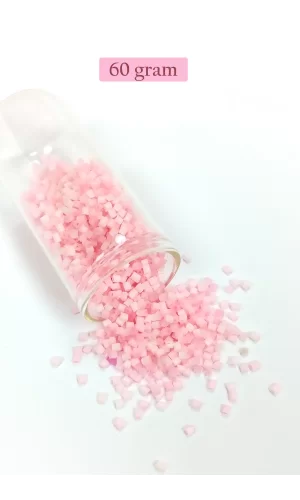 Kesme Cam Boncuk 2mm - 60 Gram - Şeker Pembe - BNC398