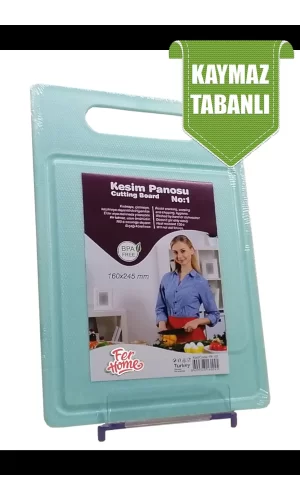 Kesme Tahtası Kaydırmaz Plastik Kesme Sunum Tahtası Pratik Kesim Panosu 160x245 Mm Royaleks-FR-107
