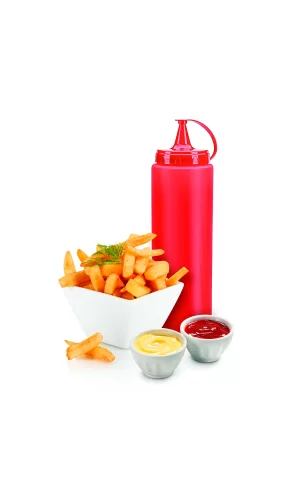 Ketçap Şişesi - 1000ml Dev Boy Kırmızı