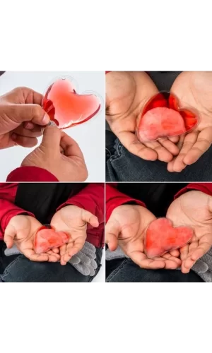 Kırmızı Kalp Jel Isıtıcı Cep Sobası