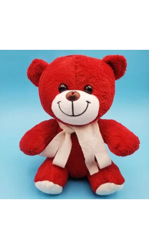 Kırmızı Peluş Oyuncak Ayıcık