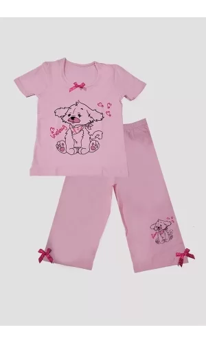 Kız Baskılı Pijama Takımı