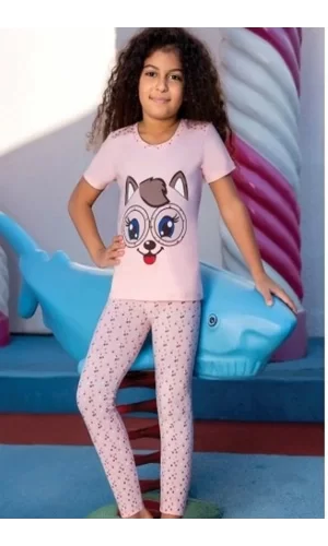 Kız Çocuk Taytlı Takım   6527