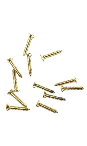 Klips, Menteşe, Ayak, Ağaç, Sunta Vidası 2,2x13 Mm - Sarı 100 Adet