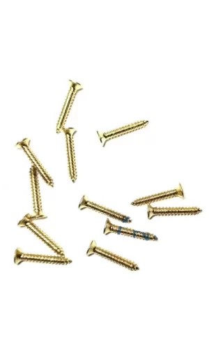 Klips, Menteşe, Ayak, Ağaç, Sunta Vidası 2,2x13 Mm - Sarı 100 Adet