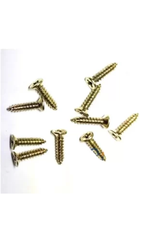 Klips, Menteşe, Ayak, Ağaç, Sunta Vidası 2,2x9,5mm - Sarı 100 Adet