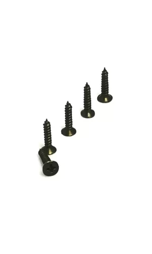 Klips, Menteşe, Ayak, Ağaç, Sunta Vidası 3x13 Mm - Siyah 100 Adet
