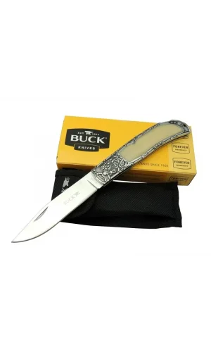 Knives Bk-009wy Kamp Çakı 23 Cm - Sedef Ampamp Metal Saplı, Kılıflı, Kutulu
