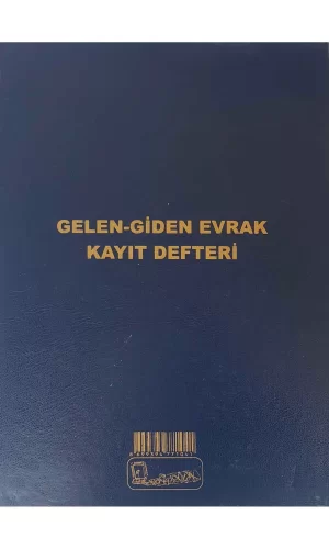 Kocaoluk Gelen Giden Evrak Kayıt Defteri Ciltli
